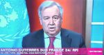 Il Segretario ONU, Antonio Guterrez, su France24 (Courtesy France24)