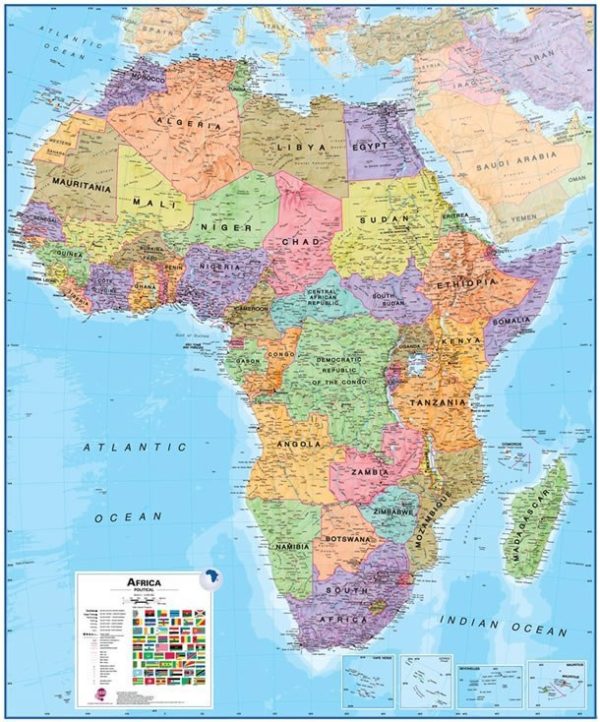 Mappa del Continente africano
