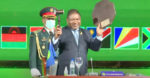 Filipe Nyusi, presidente del Mozambico, durante  la cerimonia di insediamento alla presidenza di turno del 40° summit SADC