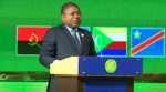 Filipe Nyusi, presidente del Mozambico, durante  la cerimonia di insediamento alla presidenza di turno del 40° summit SADC
