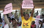 Dimostrazione anti gay in Uganda