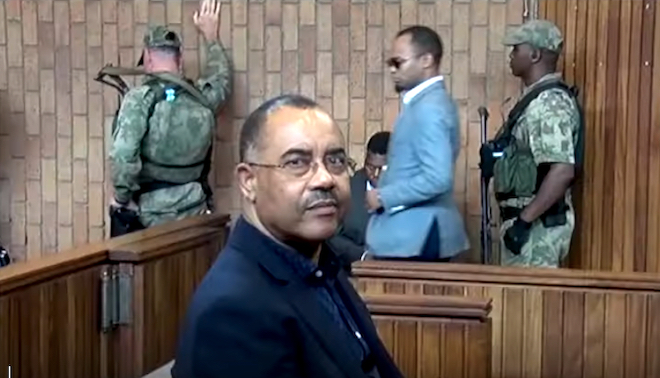 Manuel Chang in tribunale in Sudafrica