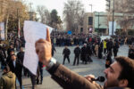 Anti-government protesters rally at Tehran University in Tehran on Tuesday, Jan. 14, 2020.  (Anna Moneymaker/The New York Times)