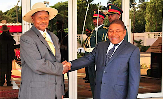 Uganda Museveni e Nyusi