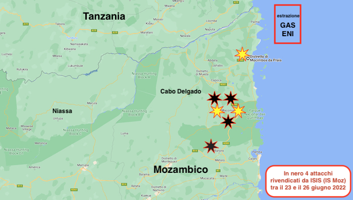 Torna l’incubo jihadista in Mozambico: attentati e attacchi (morti e feriti) nelle zone controllate dalle truppe ruandesi