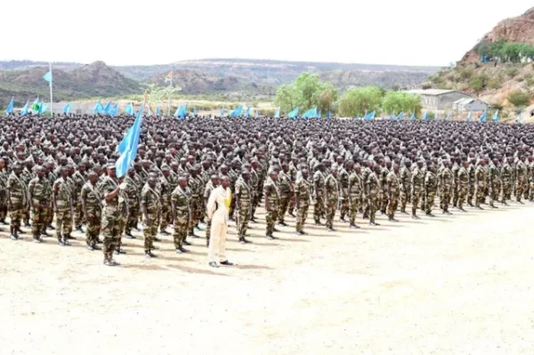 Il presidente somalo in Eritrea visita i  suoi militari in addestramento e stringe un accordo con la dittatura