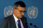 FILE PHOTO: U.N. Special Representative in Sudan Volker Perthes speaks during a news conference in Khartoum