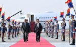 President-al-Sis-receives-al-Burhan-at-his-arrival-at-Cairo-airport-on-September-24-2022-Egyptian-presidency-photo