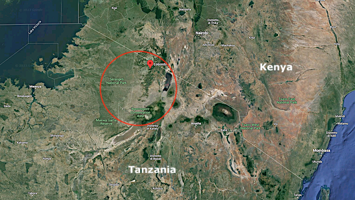 Masai mappa Serengheti e Ngorongoro