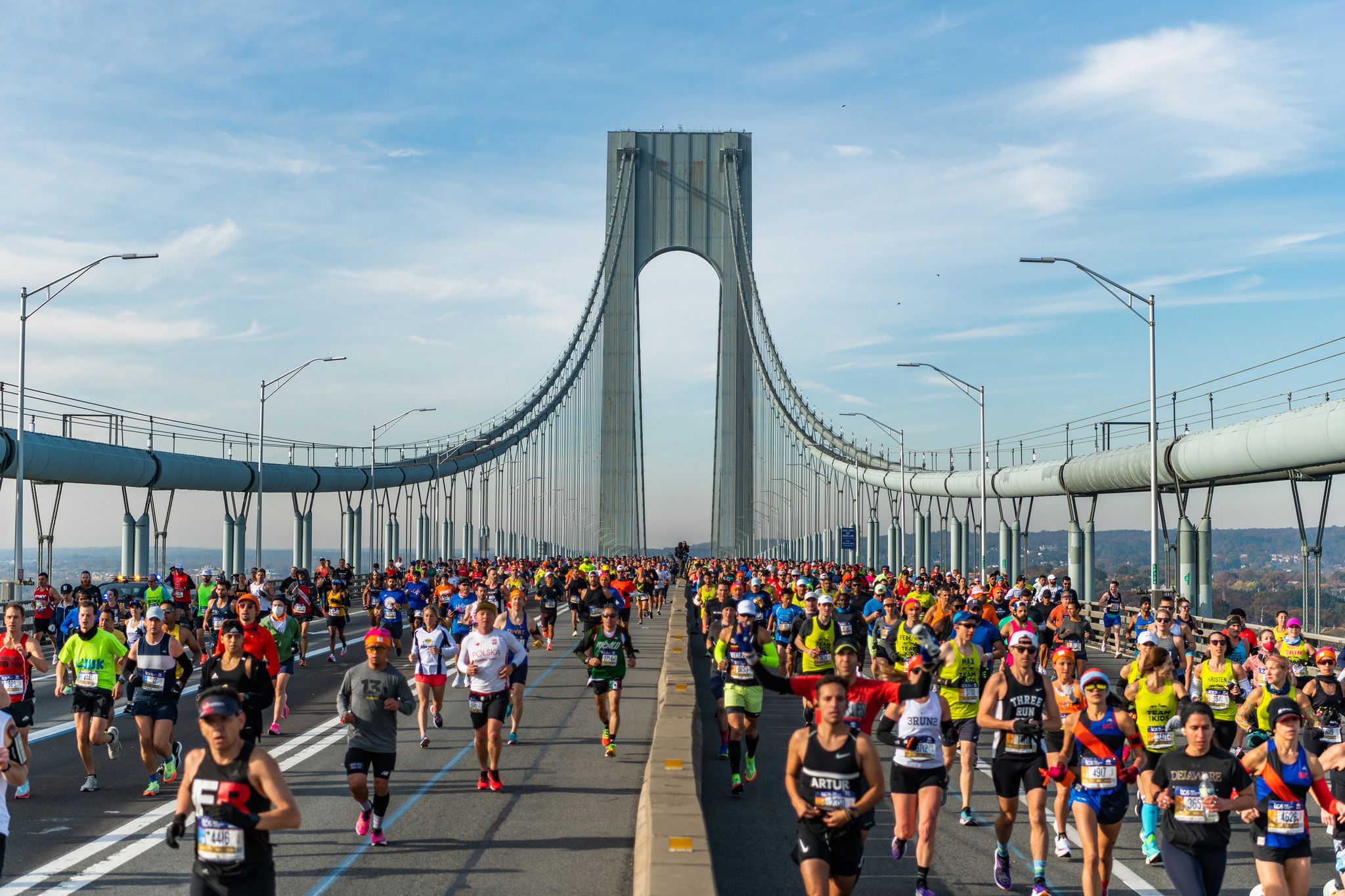 En plein degli atleti dell’Etiopia e del Kenya alla 52esima Maratona di New York