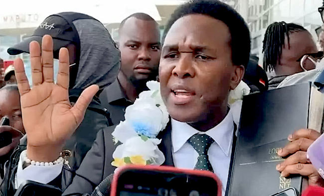 Venancio Mondlane giura non essendo stato ufficialmente eletto