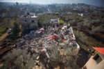 case distrutte a Burquin Jenin Cisgiordania