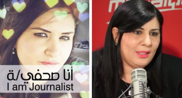 Tunisia Chadha Hadj Mbarek e Abir Moussi