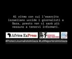 giornalisti uccisi a Gaza 2 con hashtag