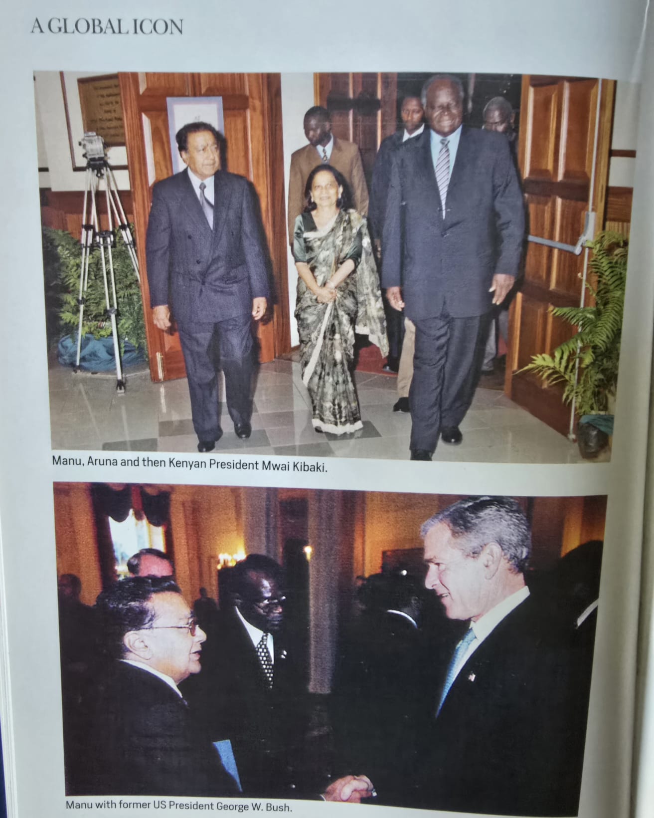 Pagine del libro Success to Significance di Manu Chandaria