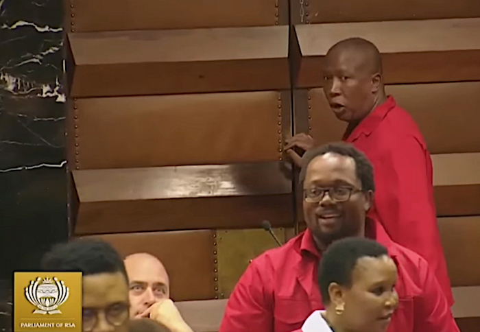 Julius Malema espulso dal Parlamento