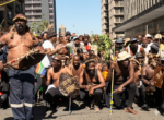 Zulu durante la manifestazione anti immigrati